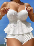 Tankini Maillot de Bain Deux Pièces Cache Ventre Shorty