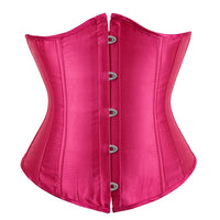 Corset Serre Taille Efficace en satin rouge pour sculpter la silhouette avec un maintien confortable et ajustable.