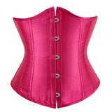Corset Serre Taille Efficace en satin rouge pour sculpter la silhouette avec un maintien confortable et ajustable.
