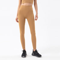 Legging gainant marron clair vue de face