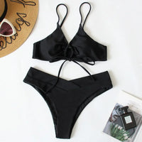 Maillot de Bain 2 Pièces Taille Haute