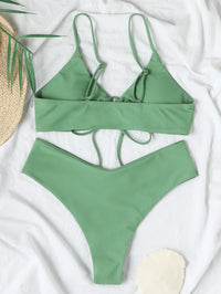 Maillot de Bain 2 Pièces Taille Haute