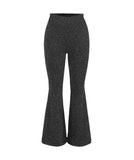 Legging Anti-Cellulite Influenceur Pattes d'Elephant gris effet lifting et confort optimal pour toutes silhouettes.