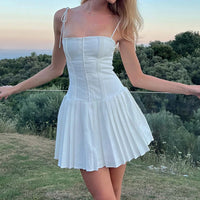 Robe Courte Blanche Bustier
