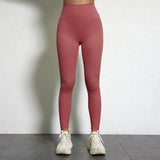 Legging Drainant Anti Cellulite rose à taille haute pour une silhouette affinée et un confort optimal au quotidien.
