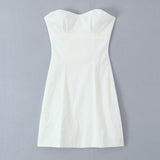 Robe Blanche Bustier Femme
