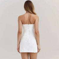 Robe Blanche Bustier Femme