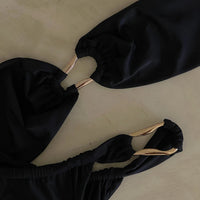 Bikini Bandeau Noir Femme