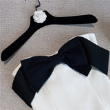 Robe Bustier Blanche et Noire
