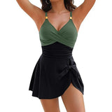 Maillot de Bain Robe Tankini Gainant Amincissant