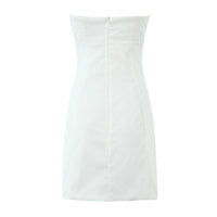 Robe Blanche Bustier Femme
