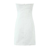 Robe Blanche Bustier Femme