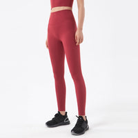 Legging gaianant yoga rose foncé