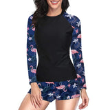 Maillot de Bain Manche Longue 2 Pièces
