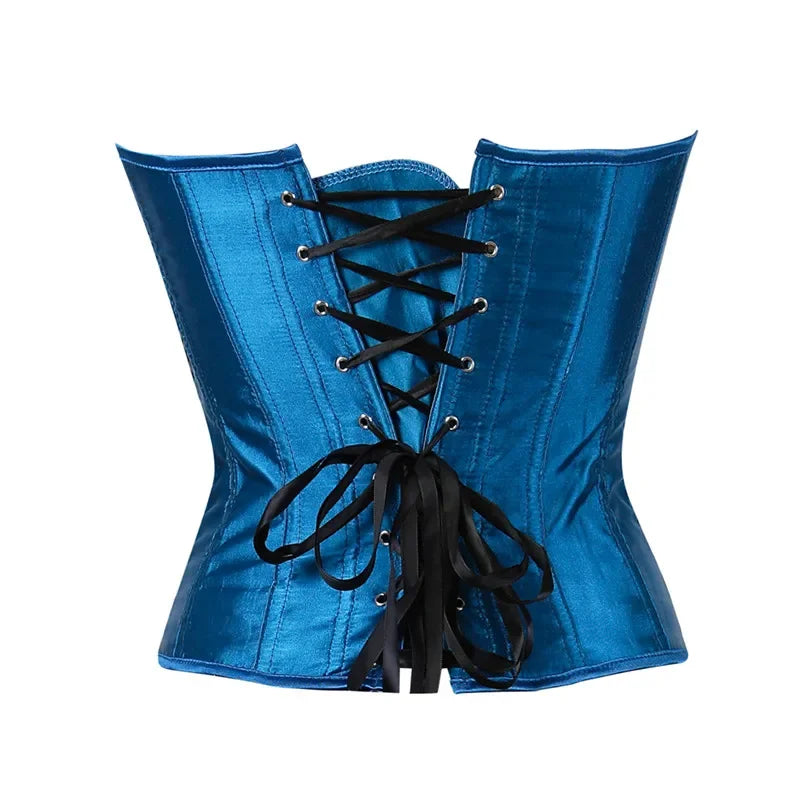 Corset Bustier Femme Plume Paon | Pour Déguisement, Fête, Halloween, Cabaret | Fermeture Zip Et Laçage Dos | Taille Ajustable - 5