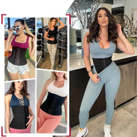Femme avec Ceinture Abdominale Minceur