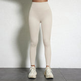 Legging Drainant Anti Cellulite beige, confort optimal, effet sculptant et réduction visible de la cellulite.