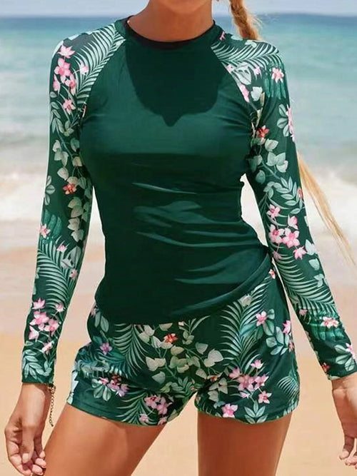 Maillot de Bain Manche Longue Deux Pièces