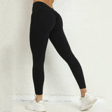 Legging Bresilien Anti Cellulite noir moulant, effet amincissant et confort optimal, parfait pour sport et détente.