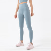 Legging gainant yoga bleu ciel