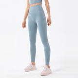 Legging gainant yoga bleu ciel