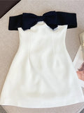 Robe Bustier Blanche et Noire