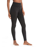 Legging gainant taille haute fitness noir à motif