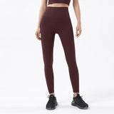 Legging gainant yoga bordeau foncé