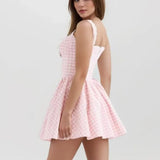 Robe Bustier Rose et Blanche