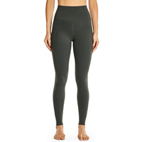 Legging gainant taille haute fitness kaki