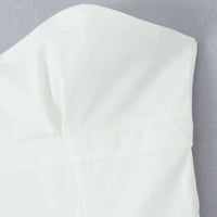 Robe Blanche Bustier Femme