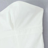 Robe Blanche Bustier Femme