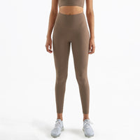 Legging gainant yoga beige foncé