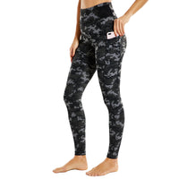 Legging gainant taille haute fitness couleur militaire