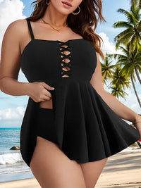 Robe Maillot de Bain Grande Taille Noire