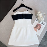 Robe Bustier Blanche et Noire