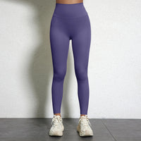 Legging Drainant Anti Cellulite violet porté, offrant confort et effet minceur grâce à sa technologie drainante.