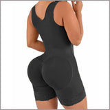 Gaine Bresilienne Hanche et Fessier noire sculptante, confortable en spandex et coton pour un maintien optimal.