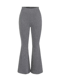 Legging Anti-Cellulite Influenceur Pattes d'Elephant gris à effet lifting et confort optimal pour toutes silhouettes.
