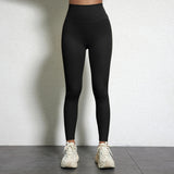 Legging Drainant Anti Cellulite noir, taille haute, confortable et sculptant, idéal pour sport et quotidien.