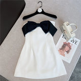 Robe Bustier Blanche et Noire