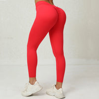 Legging Bresilien Anti Cellulite rouge, effet sculptant et confort pour une silhouette affinée et stylée.