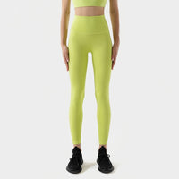 Legging gainant yoga jaune fluo