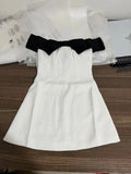 Robe Bustier Blanche et Noire