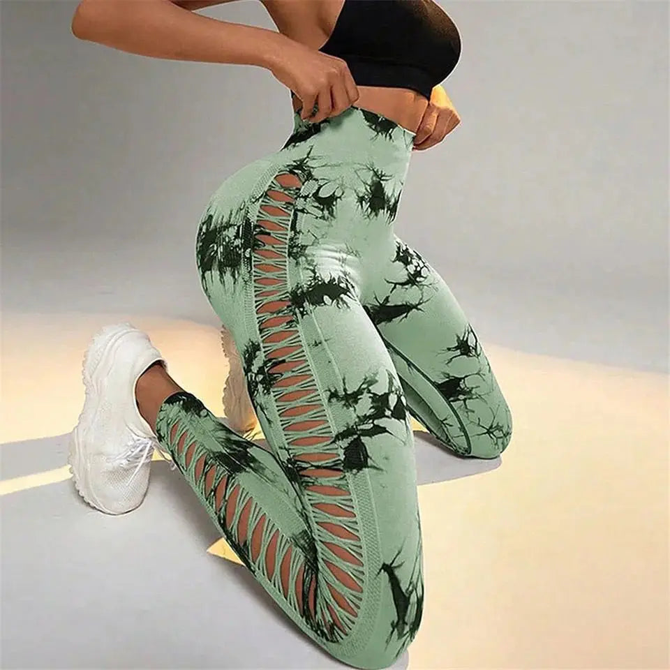 Legging Brésilien Cândida Mariá – Bleu Brillant, Gym, Yoga, Pilates, Taille L