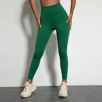 Legging Drainant Anti Cellulite vert porté, confortable, ajusté, idéal pour sport et affiner la silhouette au quotidien.
