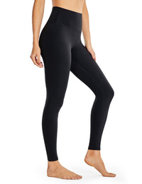 Legging gainant taille haute fitness de couleur noir