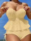 Tankini Maillot de Bain Deux Pièces Cache Ventre Shorty
