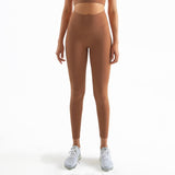 Legging gainant yoga marron