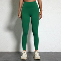 Legging Drainant Anti Cellulite vert femme, confortable et ajusté, idéal pour sport et silhouette sculptée.